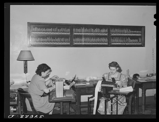 Office workers of the Walla Walla Grain Growers Association. Walla, Walla, Washington