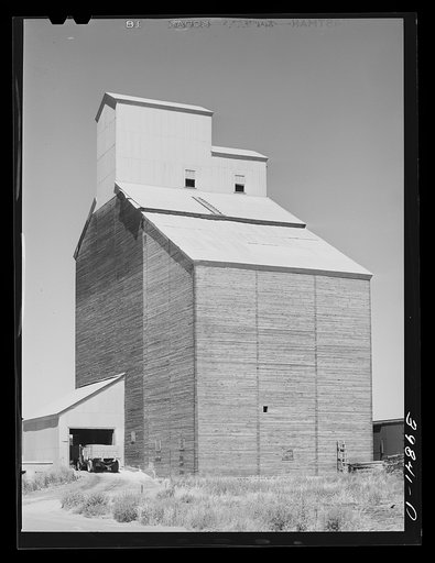Wheat elevator at Eureka. Walla Walla County, Washington
