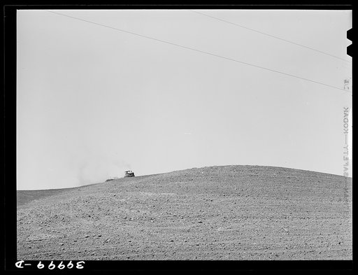 Harrowing (with caterpillar tractor) summer fallow. Whitman County, Washington