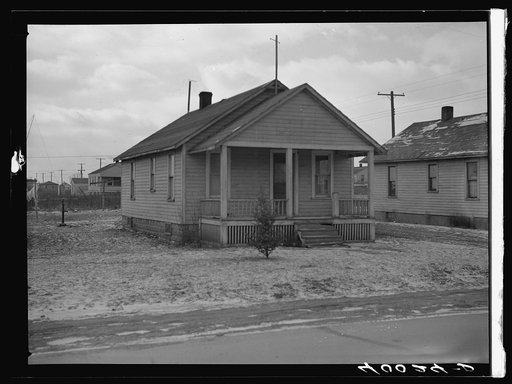 Autoworkers' houses. Flint, Michigan