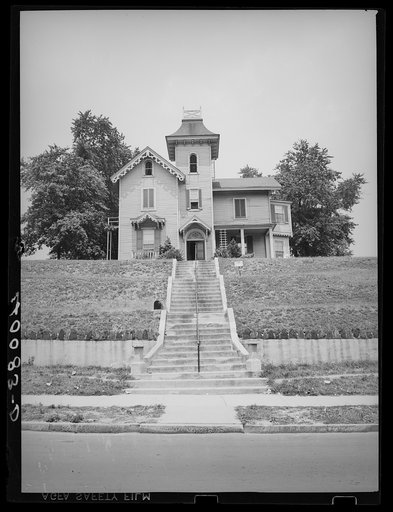 House in Baltimore, Maryland, at Baltimore Street and North Avenue