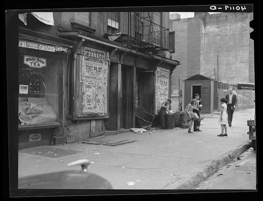 New York, New York. 1938(?). Children playing on East 63rd Street