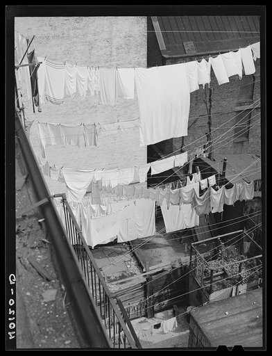 Untitled photo, possibly related to: New York, New York. View across the roof between East 62nd Street and 63rd