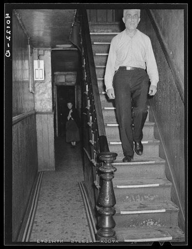 Untitled photo, possibly related to: New York, New York. 1938(?). A hallway at 340 East 63rd Street