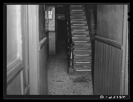 New York, New York. 1938(?). A hallway at 340 East 63rd Street