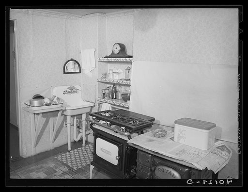 Untitled photo, possibly related to: New York, New York. The Montefiori's kitchen-dining room, at 340 East 63rd Street