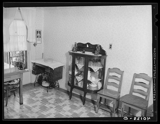 New York, New York. The Montefiori's kitchen-dining room, at 340 East 63rd Street
