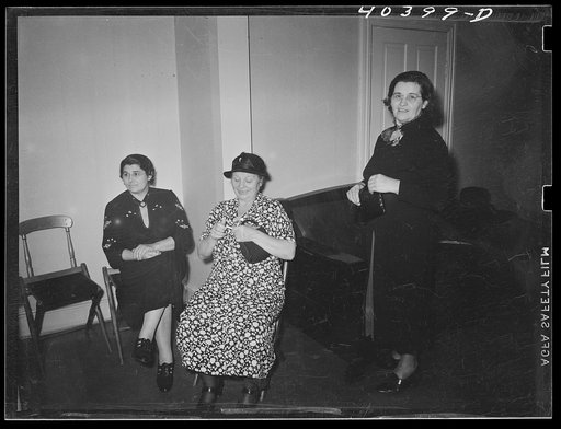 Shenandoah, Pennsylvania. Ukrainian women at a political meeting