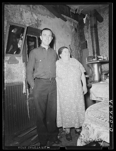 Gilberton, Pennsylvania. Marcella Urban and a friend