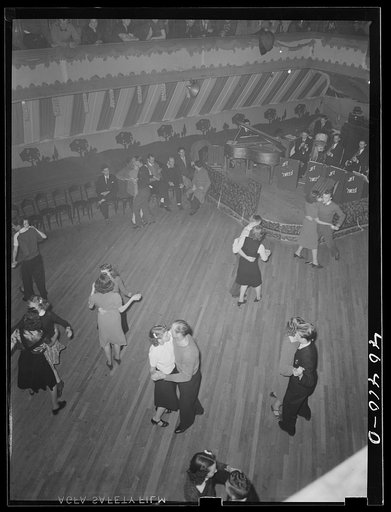 Shenandoah, Pennsylvania. Maher's dance hall, showing orchestra platform and dancers