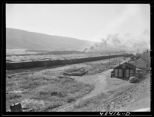 Shenandoah, Pennsylvania. Cars loaded with coal near the Saint Nicholas breaker