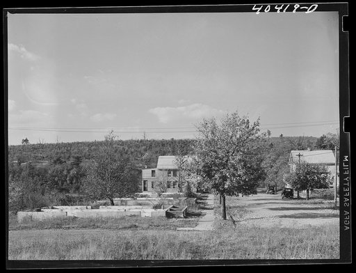 Saint Clair (vicinity), Pennsylvania. The ghost town of Lorain near Saint Clair. The P.& R.I.& C. colliery here was closed down eight years ago and all "company houses" excepting two were removed