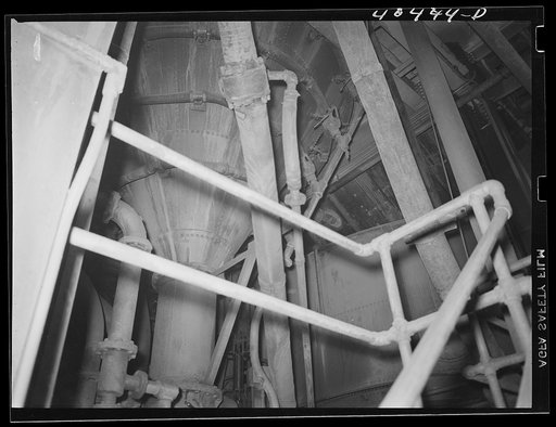 Gilberton, Pennsylvania. The bottom of the cone vat of a Chance coal separator in the Saint Nicholas breaker, one of the two largest coal breakers in the world