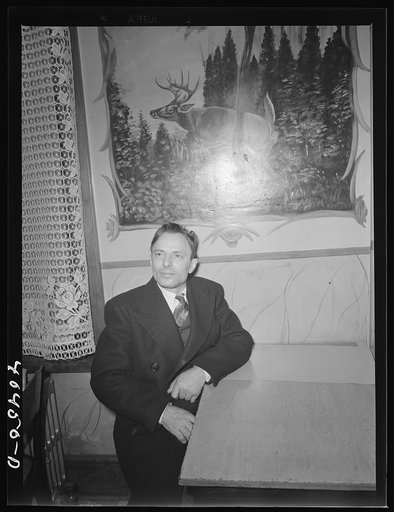 Untitled photo, possibly related to: Shenandoah, Pennsylvania. Filipek's barroom where men are having lunch