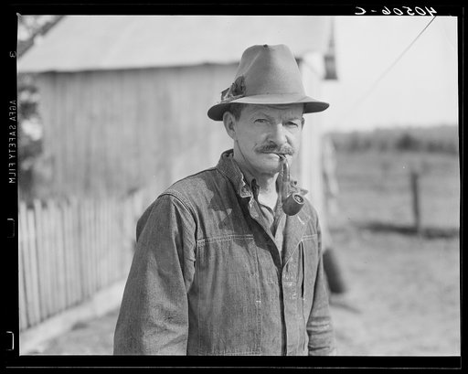 Retired railroad engineer who owns twenty-five acre farm. Raises corn and wheat near Sterling, Virginia