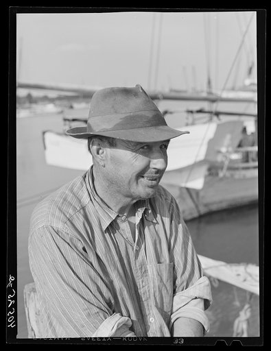 Mr. Holly Abbott. Deal Island fish and oyster man, has lived there all his life. Maryland