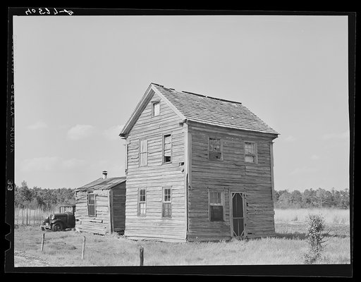 Untitled photo, possibly related to: Typical Eastern shore farmhouse. Near Venton, Maryland