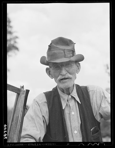 Mr. H.R. Wilson, eighty-six year old farmer. Near Cedar Grove, North Carolina