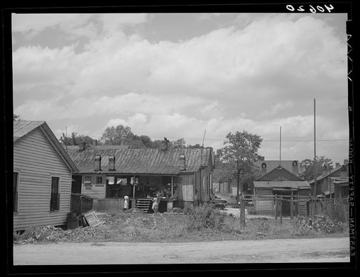 Houses in Negro quarter of Durham, North Carolina