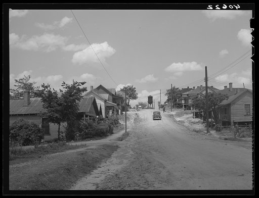 Untitled photo, possibly related to: Street in Negro quarter of Durham, North Carolina