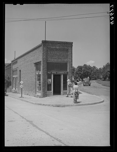 Untitled photo, possibly related to: Carrboro, North Carolina, is a desolate town because its only industry-- textiles-- has completely closed down