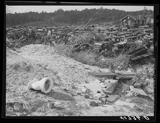Junkyard near Sulphur Springs, Maryland, along U.S. Highway No. 1
