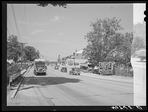 Washington city limits on U.S. Highway No. 1. Bladensburg Road, near Cottage City, Maryland