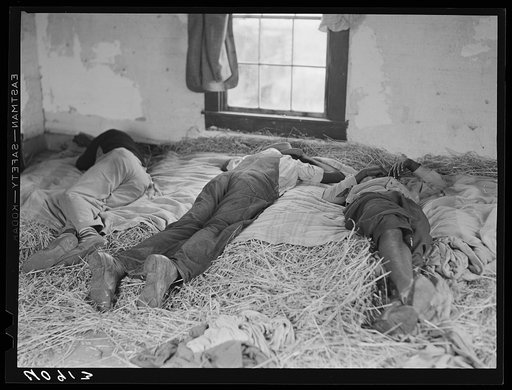 Sleeping quarters for a group of Florida migratory workers near Onley, Virginia
