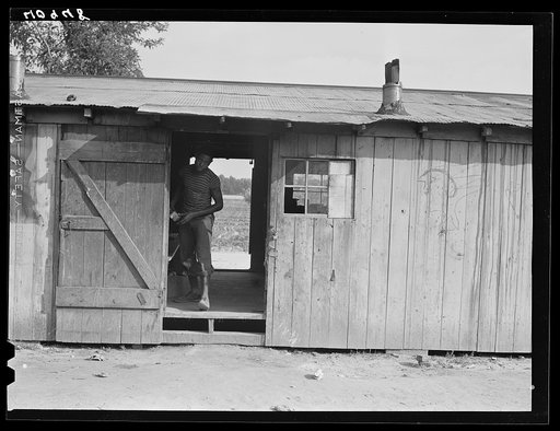 Untitled photo, possibly related to: Housing for migratory agricultural workers at apple-producing farm near Bridgeville, Delaware