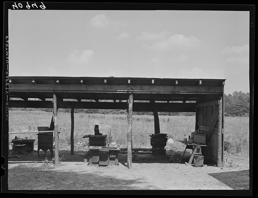 Stoves for migratory agricultural workers at Bridgeville, Delaware