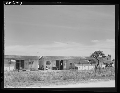 Shacks for migratory workers of the Phillips Packing Company in Vienna, Maryland