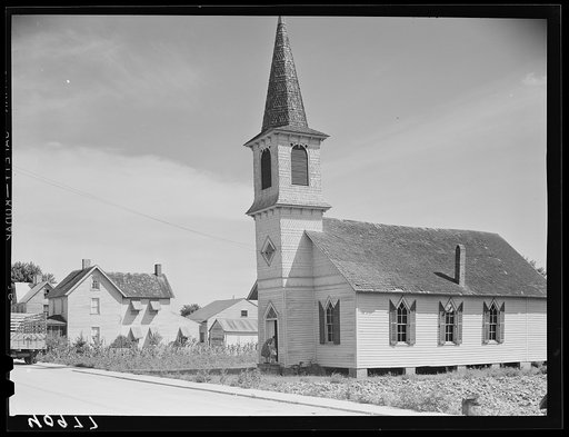Church on a Sunday afternoon in Hebron, Maryland