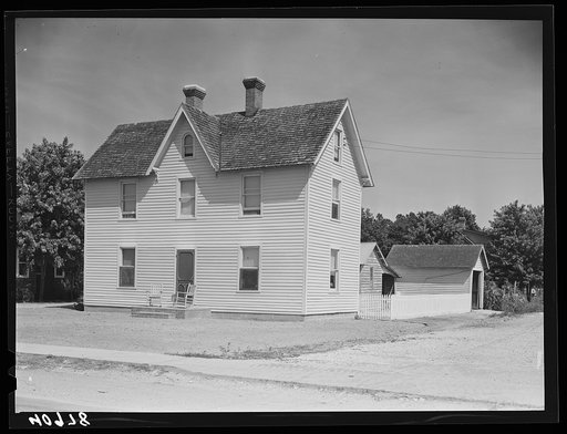 Freshly-painted house in Hebron, Maryland