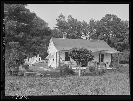 The newly whitewashed home of FSA (Farm Security Administration) client Harry Handy. Scotland, Maryland