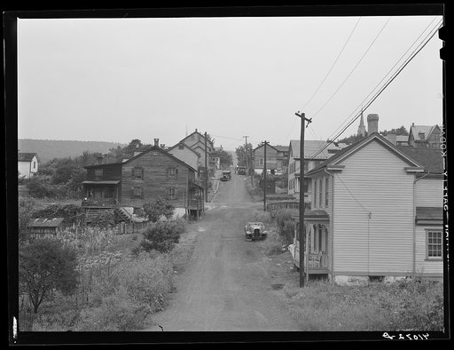 Untitled photo, possibly related to: Houses in Upper Mauch Chunk, Pennsylvania