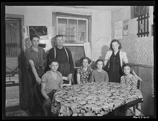 The family of John Yeuser. Mauch Chunk, Pennsylvania (see general caption)