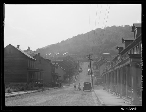 Untitled photo, possibly related to: Street in Upper Mauch Chunk, Pennsylvania