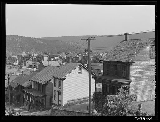 Houses in Upper Mauch Chunk, Pennsylvania
