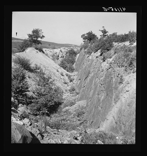 Untitled photo, possibly related to: Landscape near Lansford, Pennsylvania