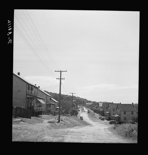 Untitled photo, possibly related to: Houses and coal banks in Lansford, Pennsylvania