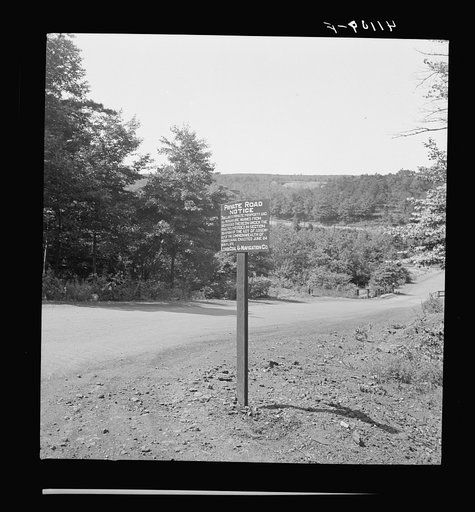 Sign on road near Lansford, Pennsylvania