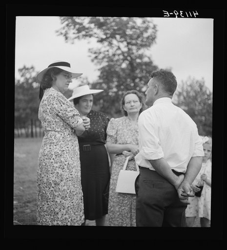Untitled photo, possibly related to: Members of the Strohl family at a family reunion at Flagstaff Park near Mauch Chunk, Pennsylvania