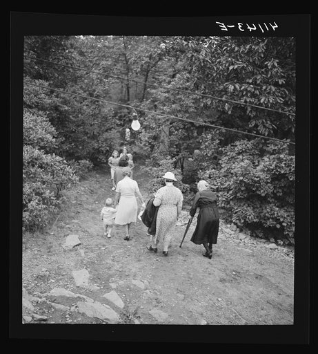 Members of the Strohl family at a family reunion in Flagstaff Park near Mauch Chunk, Pennsylvania