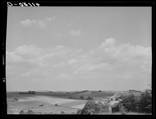 Farm landscape near Falls Creek, Pennsylvania