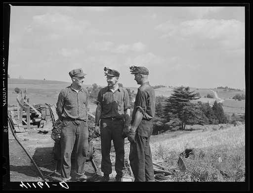 Mr. Britton and sons, "miner-farmers" near Falls Creek, Pennsylvania