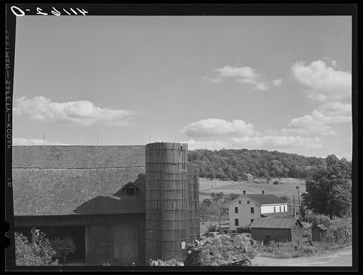 Silo and landscape near Liberty, Pennsylvania