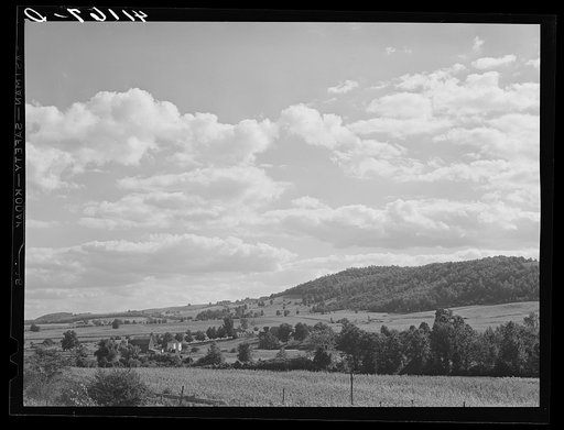 Farm landscape just north of Mansfield, Pennsylvania