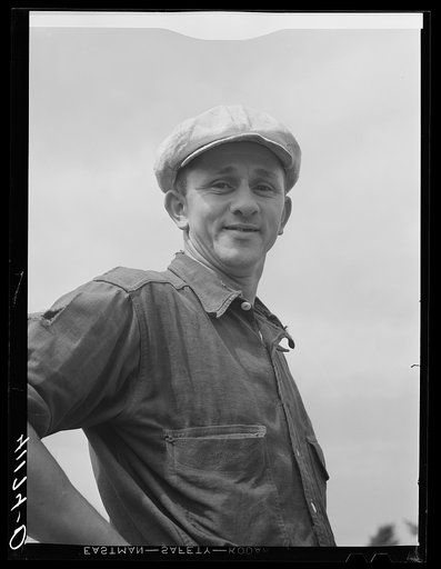 Untitled photo, possibly related to: Mr. Rudolph, member of Tri-County Farmers Co-op Market at Du Bois, Pennsylvania. Owns a seventy-five acre farm near Penfield, Pennsylvania