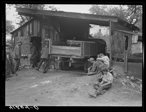 Scene at Doughterty's Mines, a mine in a farm near Falls Creek, Pennsylvania
