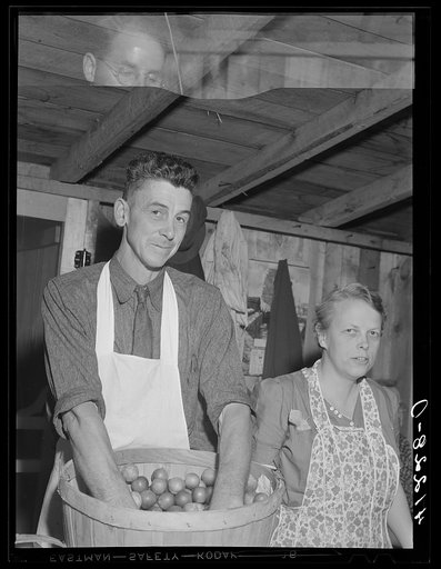 Untitled photo, possibly related to: Mr. Cooper, member of board of directors of the Tri-County Farmers Co-op Market at Du Bois, Pennsylvania